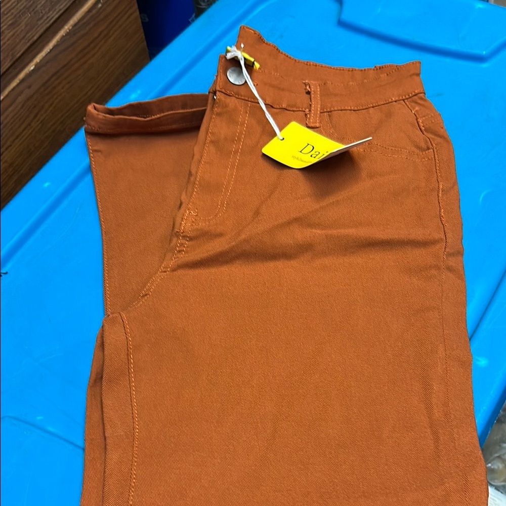 Ladies Orange Pants